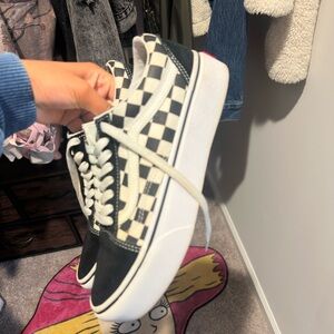 Vans Black and White Checkered Shoes